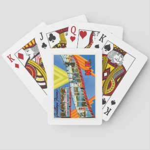 Lake Winnipesaukee #2 New Hampshire NH Old Travel Poker Cards