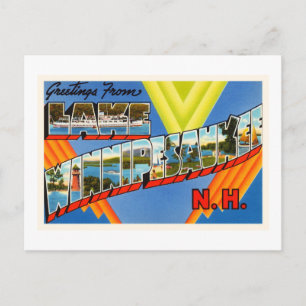 Lake Winnipesaukee #2 New Hampshire NH Old Travel Postcard