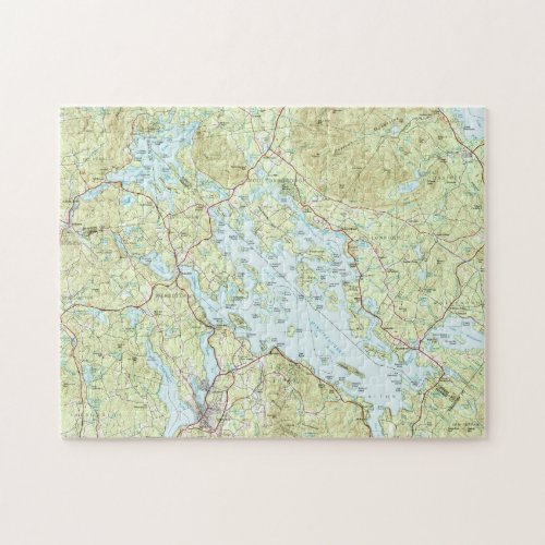 Lake Winnipesaukee Map 1986 Jigsaw Puzzle