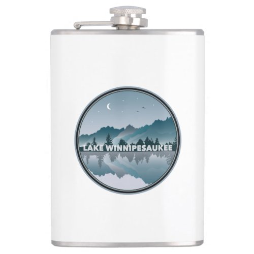 Lake Winnipesaukee New Hampshire Reflection Flask