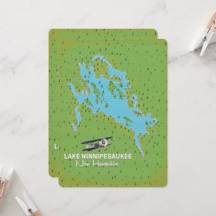 Lake Winnipesaukee New Hampshire travel poster