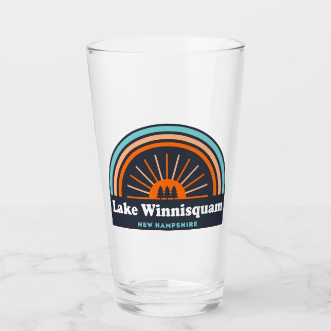 Lake Winnisquam New Hampshire Rainbow Glass (Front)