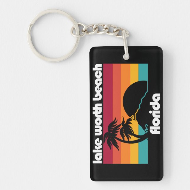 Lake Worth Beach Florida Keychain (Front)