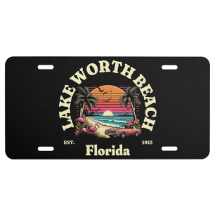 Lake Worth Beach,Florida License Plate