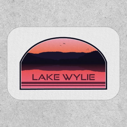 Lake Wylie North Carolina Red Sunrise Patch