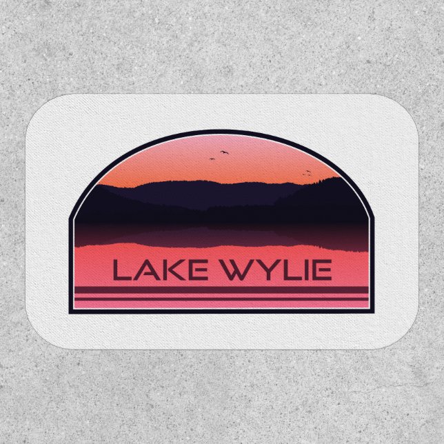 Lake Wylie North Carolina Red Sunrise Patch (Front)