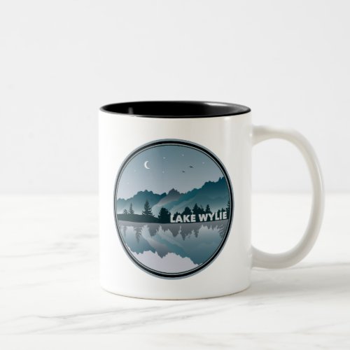 Lake Wylie North Carolina Reflection Two_Tone Coffee Mug