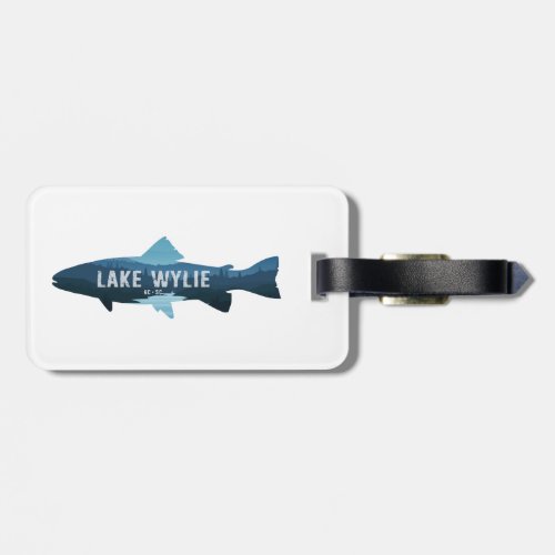 Lake Wylie North Carolina South Carolina Fish Luggage Tag