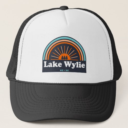 Lake Wylie North Carolina South Carolina Rainbow Trucker Hat