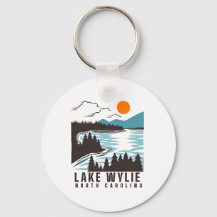 Lake Wylie North Carolina Summer Lake Life Boating Keychain