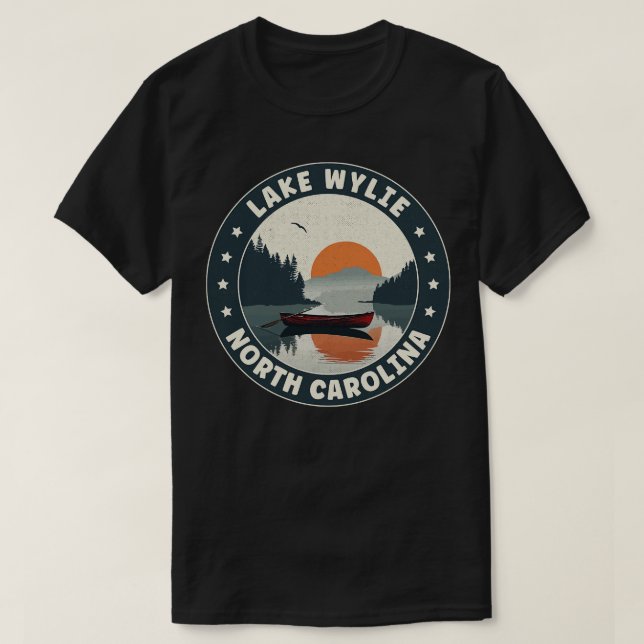 Lake Wylie North olina Sunset T-Shirt (Design Front)