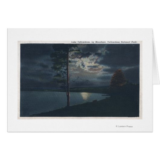 Lake Yellowstone, WYView of Lake by Moonlight (Front Horizontal)