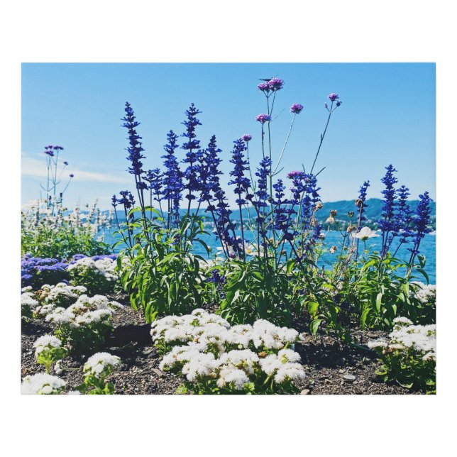 Lake Zurich Flowers Faux Canvas Print (Front)