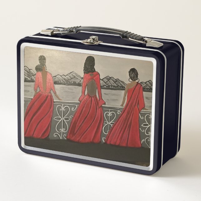 Lakefront Ball  Metal Lunch Box (Front)