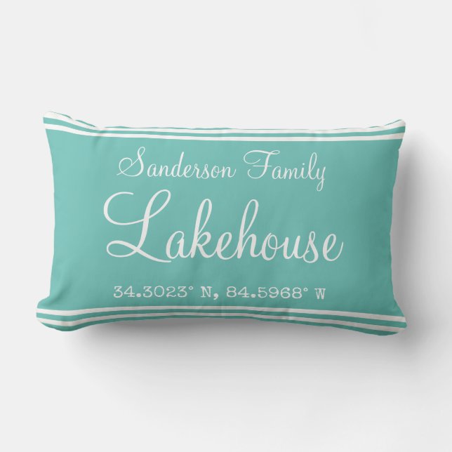 lakehouse Family name  Lumbar Pillow (Front)