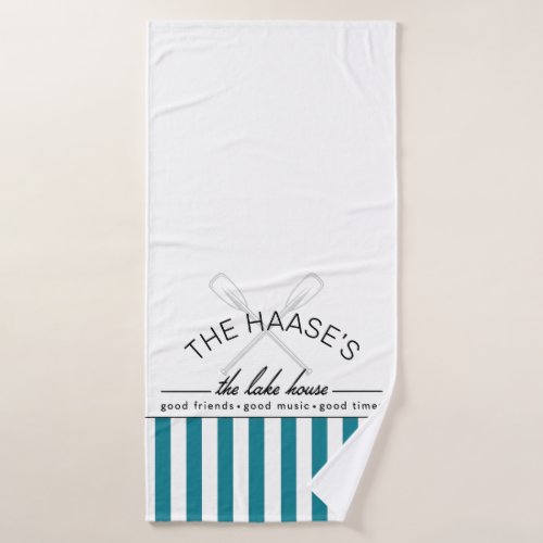 Lakehouse Lake Life Vacation House Towel