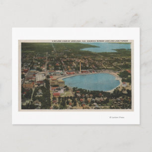 Lakeland, Florida - Aerial City View Showing Postcard