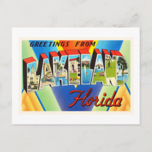 Lakeland Florida FL Old Vintage Travel Souvenir Postcard