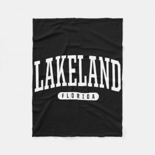 Lakeland Florida Vacation College Style Sports Tee Fleece Blanket