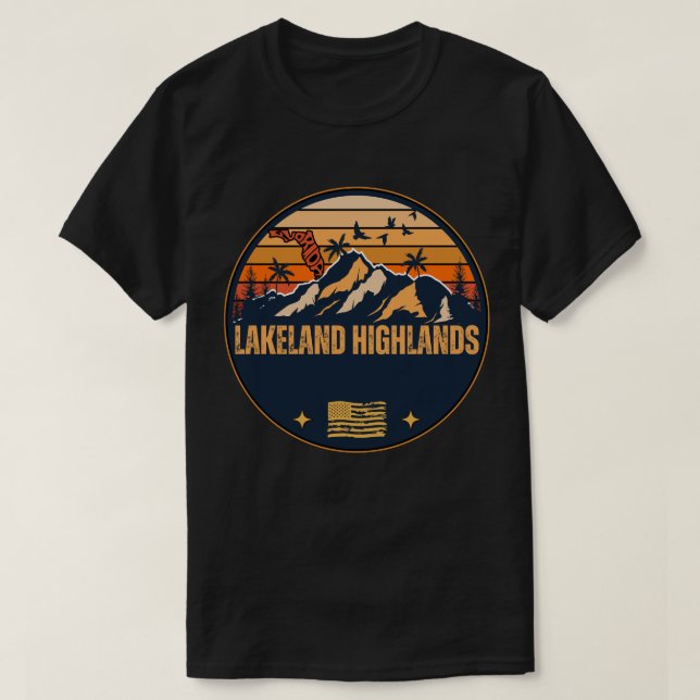 Lakeland Highlands, Florida  T-Shirt (Design Front)