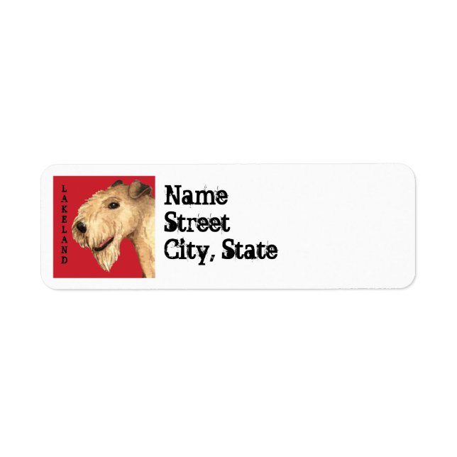 Lakeland Terrier Color Block Label (Front)