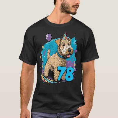 Lakeland Terrier Dog 78th Birthday Themed Party 78 T-Shirt