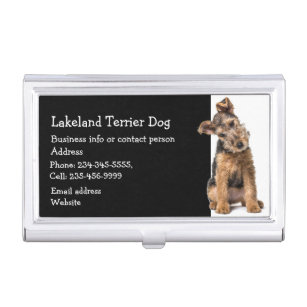 Lakeland Terrier Dog Breeder Pet Sitter   Business Card Case