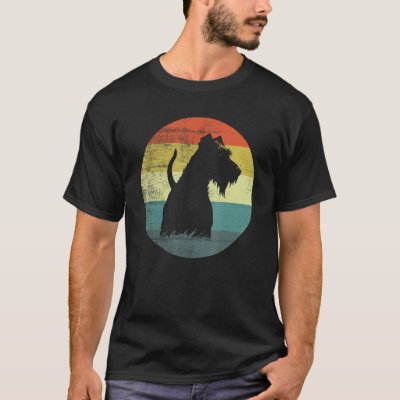 Lakeland Terrier Dog Retro Vintage Design T-Shirt