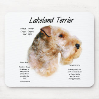 Lakeland Terrier History Design Mouse Pad