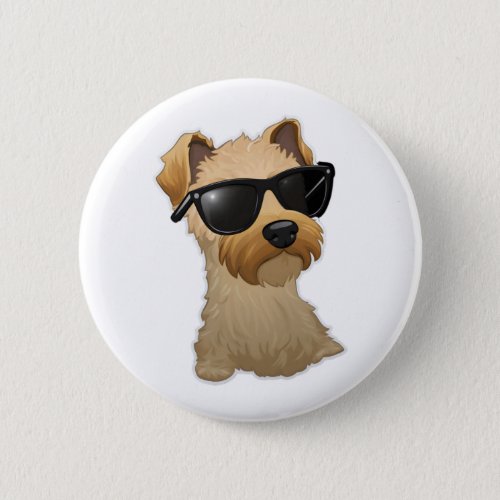Lakeland Terrier in Cool Sunglasses Classic T_Shir Button