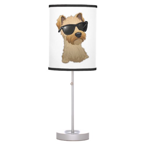 Lakeland Terrier in Cool Sunglasses Classic T_Shir Table Lamp