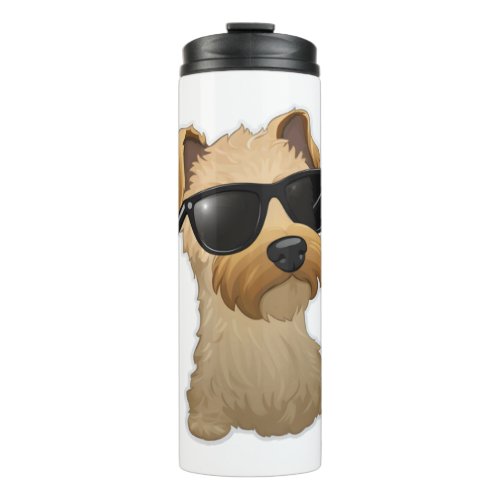 Lakeland Terrier in Cool Sunglasses Classic T_Shir Thermal Tumbler