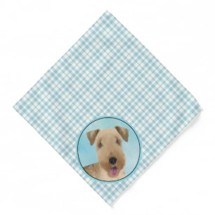 Lakeland Terrier Painting Cute Original Dog Art Bandana