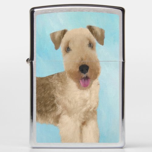 Lakeland Terrier Painting _ Cute Original Dog Art Zippo Lighter