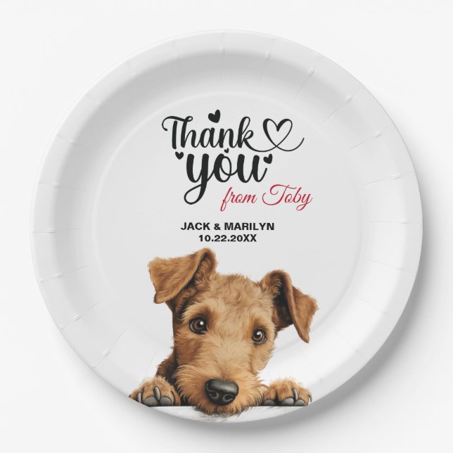 Lakeland Terrier Paper Plates (Front)