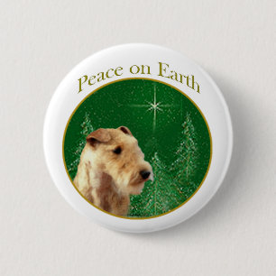 Lakeland Terrier Peace Button