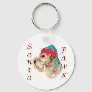 Lakeland Terrier Santa Paws Keychain