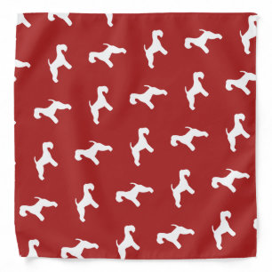 Lakeland Terrier Silhouettes Pattern Bandana