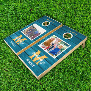 Lakelife Family Photo Cornhole Set