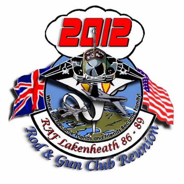 Lakenheath Rod & Gun Club Reunion - Pin Cutout (Front)