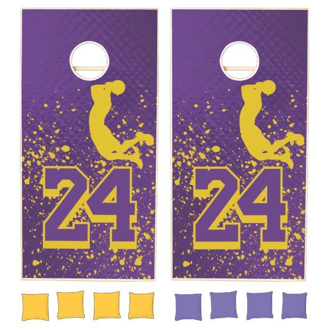 laker inspired  cornhole set (Set)