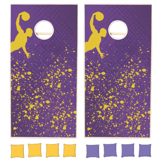 laker inspired  cornhole set (Set)
