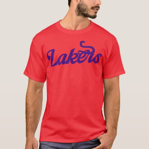 Lakers Basketball Retro T_Shirt