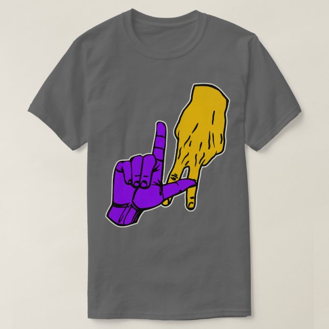 LAKERS Hand Signal T-Shirt (Design Front)