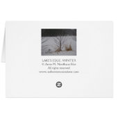 Lake's Edge, Winter Cards (Back Horizontal)