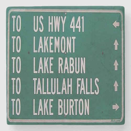 Lakes Sign Ga Coaster