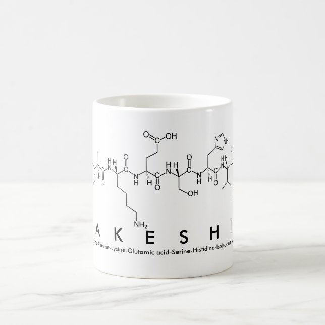 Lakeshia peptide name mug (Center)