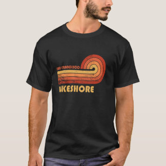 Lakeshore San Francisco California Retro Vintage T-Shirt
