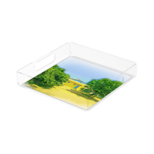 Lakeshores of Chicago Beach Acrylic Tray