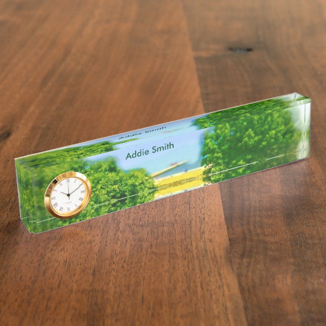 Lakeshores of Chicago Beach Desk Name Plate (Side)